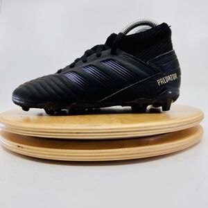 Adidas Predator 19.3 JR Size 1 Kids Soccer Cleats Shoes Black Boys Girls